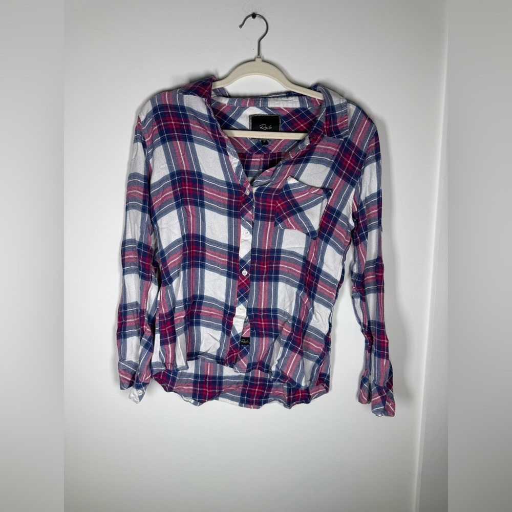 Rails Hunter plaid button-down shirt Med